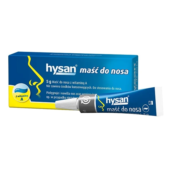 Hysan, maść do nosa z witaminą A, 5g