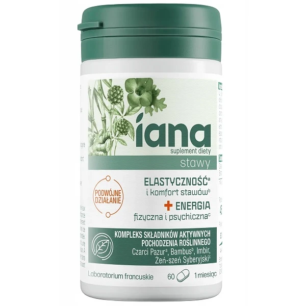 Iana, Stawy Elastyczność + Energia, 60 tabletek