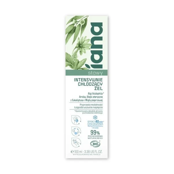 Iana, Stawy, intensywnie chłodzący żel, 100ml