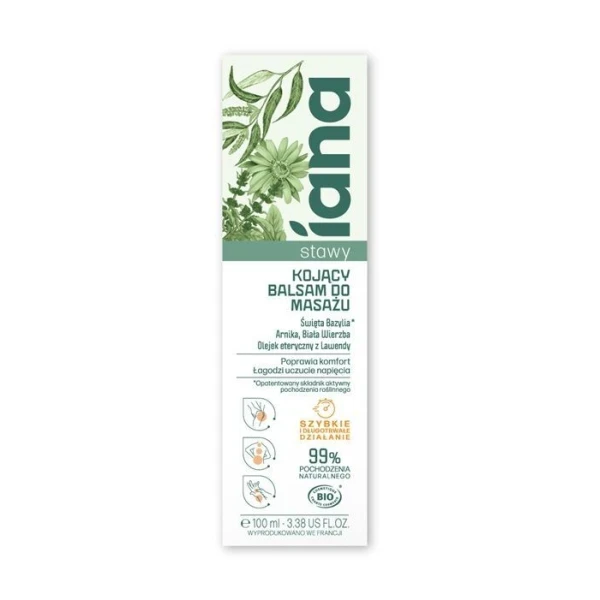 Iana, Stawy, kojący balsam do masażu, 100ml
