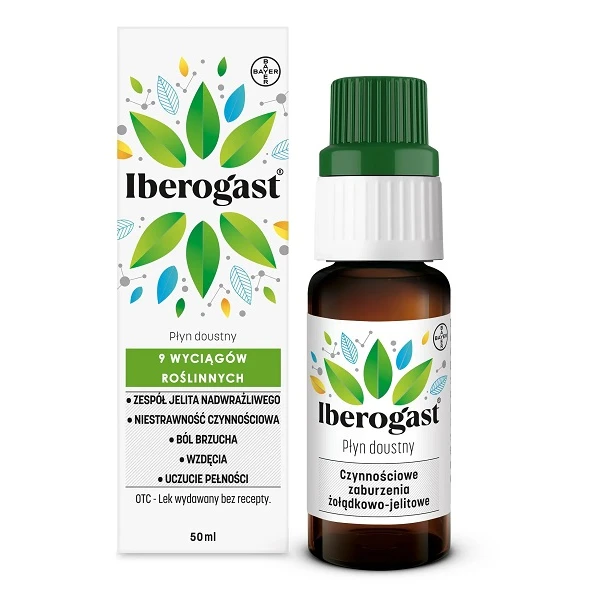 Iberogast, lek złożony, płyn doustny, 50ml