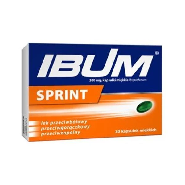 Ibum Sprint 200mg, 10 kapsułek