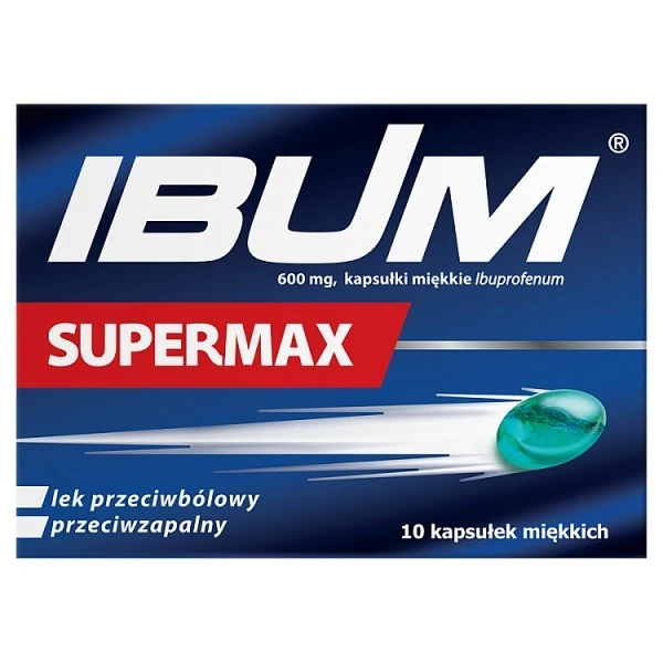 Ibum Supermax 600mg, 10 kapsułek