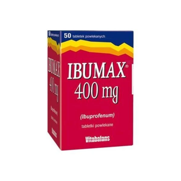 Ibumax 400mg, 50 tabletek