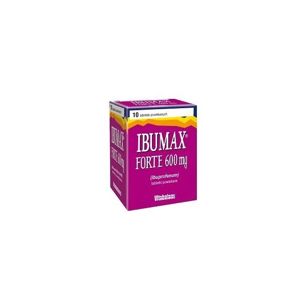Ibumax Forte 600mg, 10 tabletek powlekanych