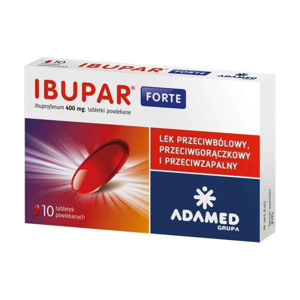 Ibupar Forte 400mg, 10 tabletek