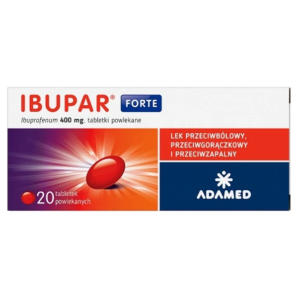 Ibupar Forte 400mg, 20 tabletek