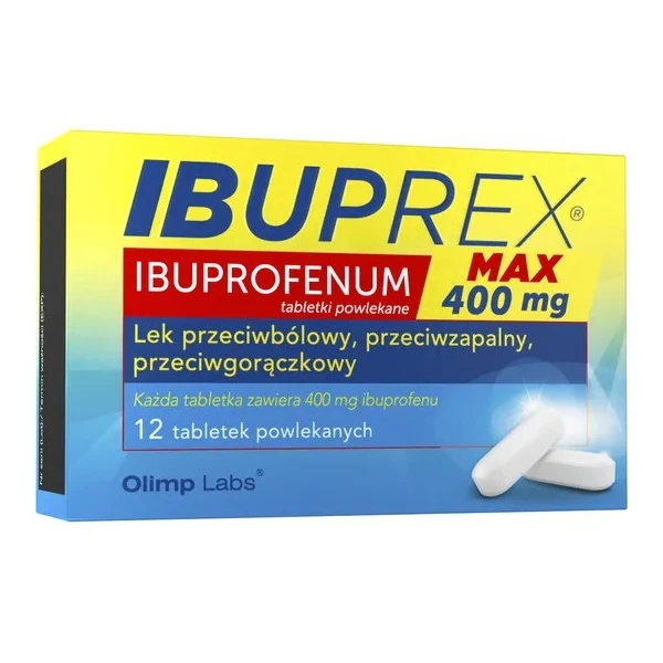 Ibuprex Max 400mg, 12 tabletek powlekanych
