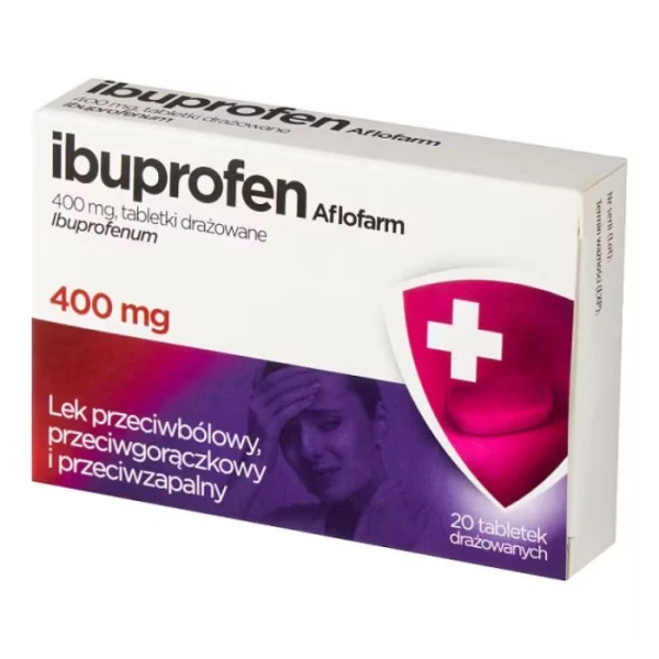 Ibuprofen Aflofarm 400mg, 20 tabletek