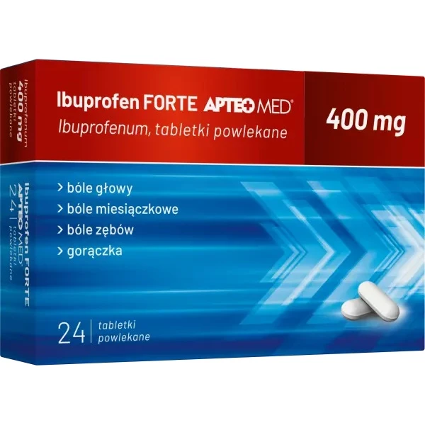Ibuprofen Forte Apteo Med 400mg, 24 tabletki