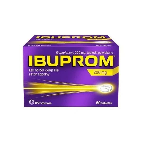 Ibuprom 200mg, 50 tabletek