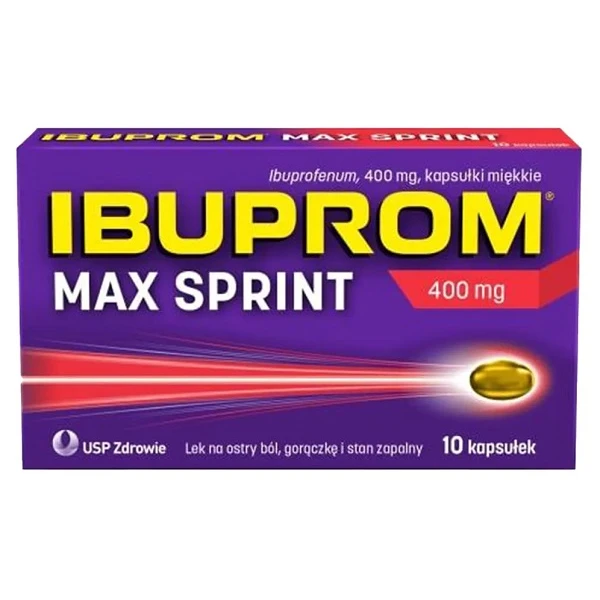Ibuprom Max Sprint 400mg, 10 kapsułek