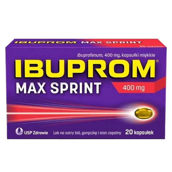 Ibuprom Max Sprint 400mg, 20 kapsułek