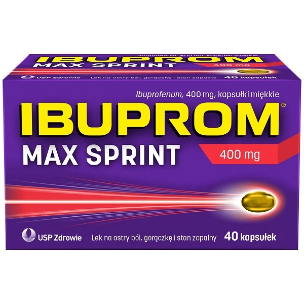 Ibuprom Max Sprint 400mg, 40 kapsułek