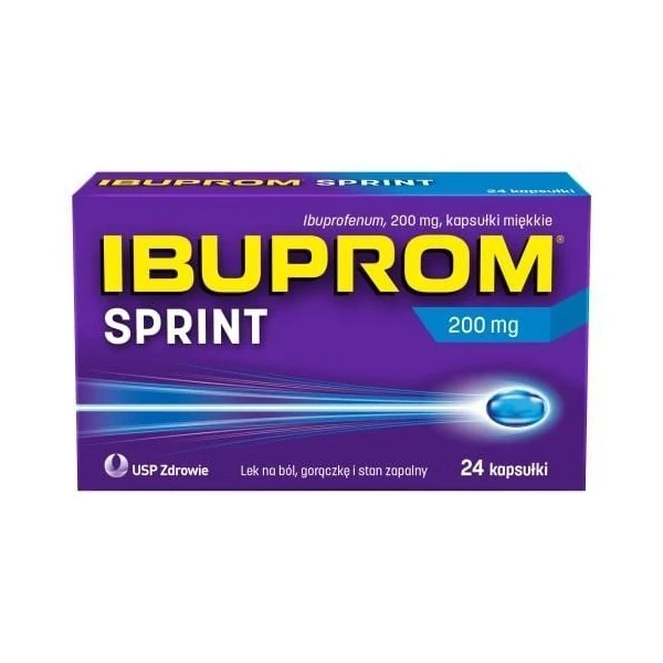 Ibuprom Sprint 200mg, 24 kapsułki