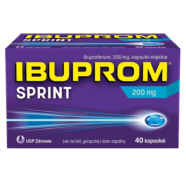 Ibuprom Sprint 200mg, 40 kapsułek