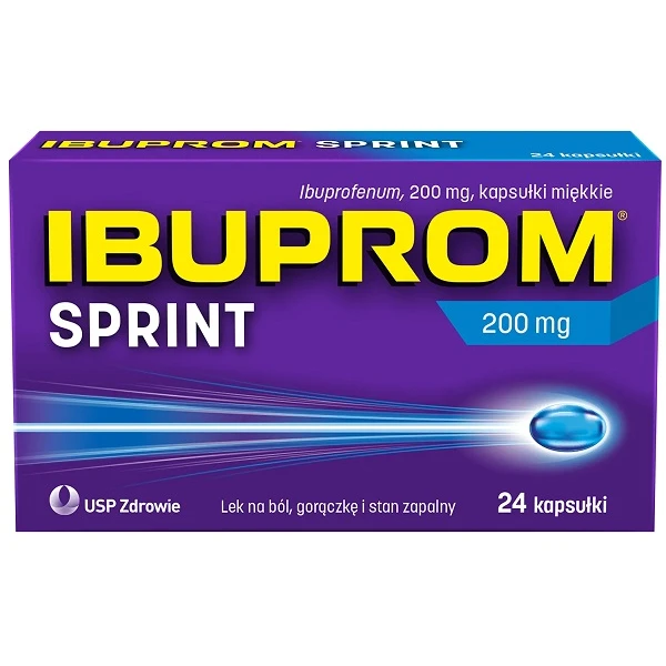 Ibuprom Sprint 200mg, 24 kapsułki