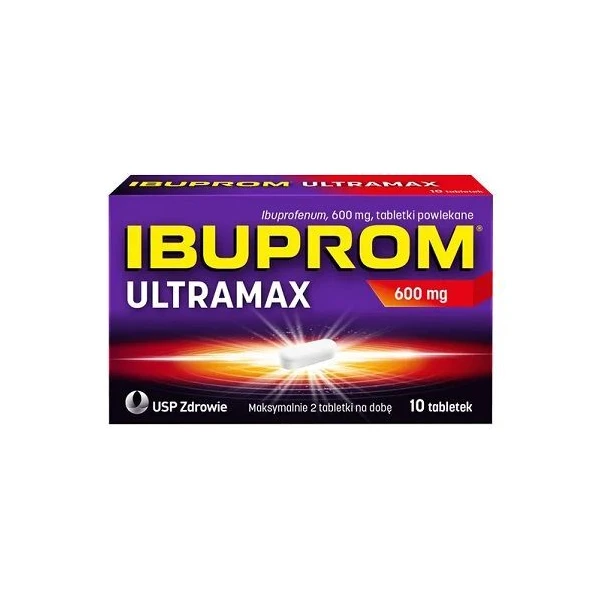 Ibuprom Ultramax 600mg, 10 tabletek