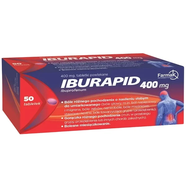 Iburapid 400mg, 50 tabletek