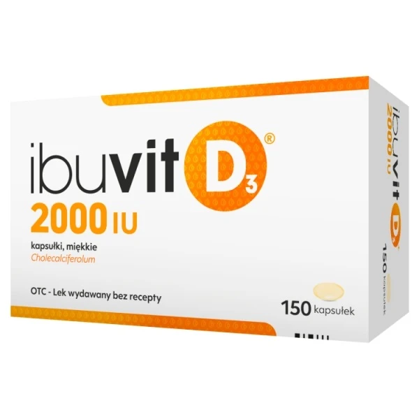 Ibuvit D3 2000 j.m., 150 kapsułek