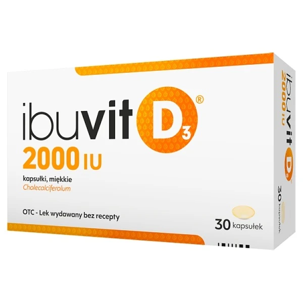 Ibuvit D3 2000 j.m., 30 kapsułek