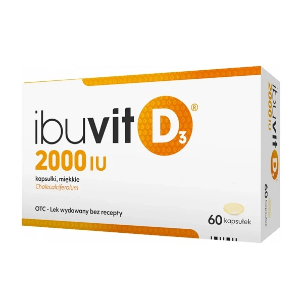 Ibuvit D3 2000 j.m., 60 kapsułek