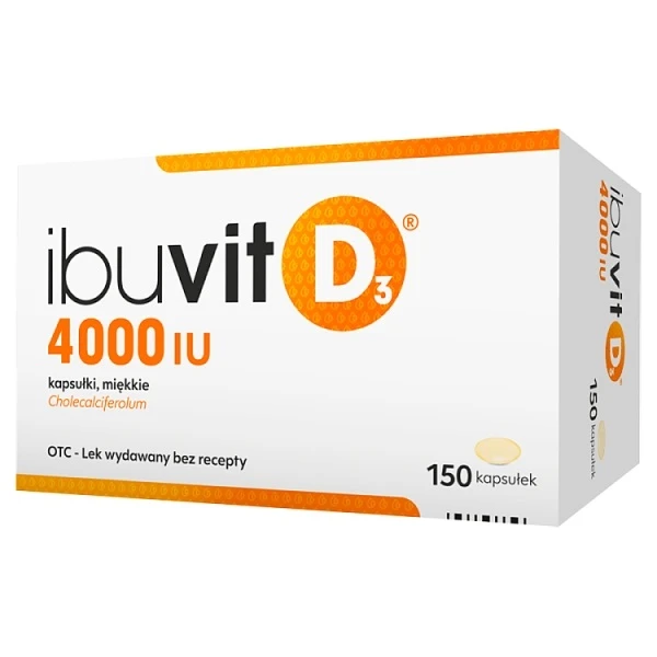 Ibuvit D3 4000 j.m., 150 kapsułek