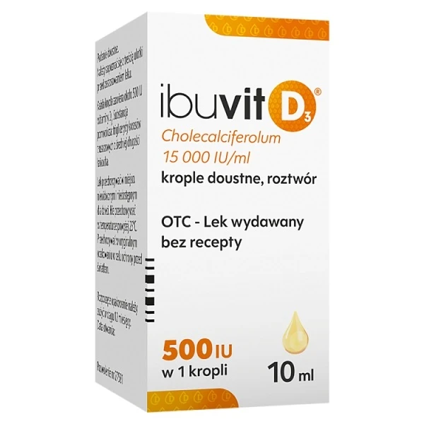 Ibuvit D3 15000 IU/ml, krople doustne, 10ml
