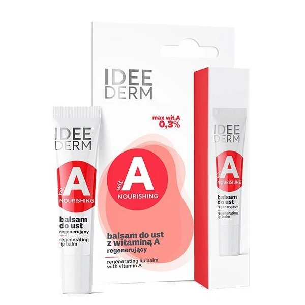 IdeeDerm, balsam regenerujący do ust z witaminą A, 12ml