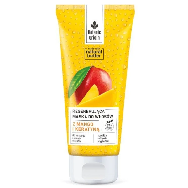 Ideepharm Botanic Origin, regenerująca maska do włosów z mango i keratyną, 200ml