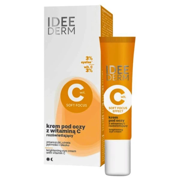 Ideepharm, Idee Derm, krem rozświetlający pod oczy z witaminą C, 15ml