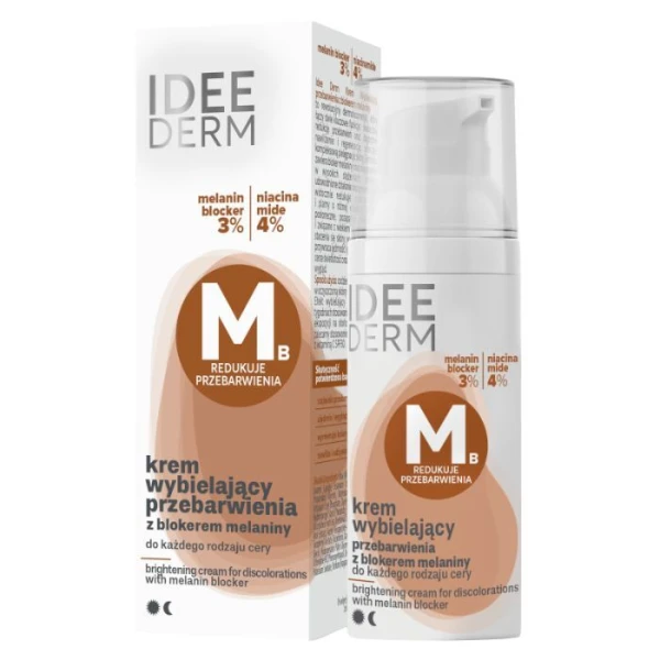 Ideepharm, Idee Derm, krem wybielający przebarwienia z blokerem melaniny, 50ml