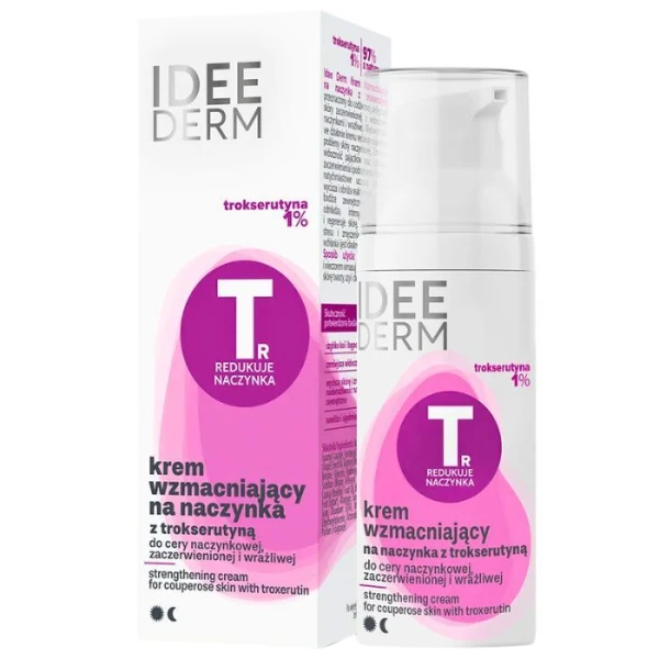 Ideepharm, Idee Derm, krem wzmacniający na naczynka z trokserutyną, 50ml
