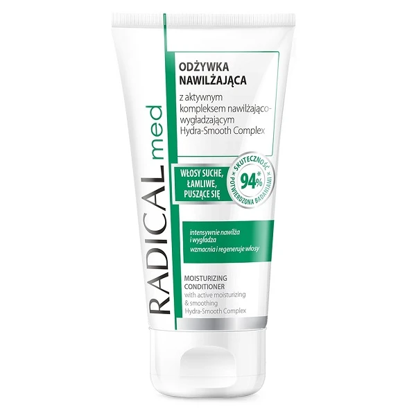 Radical Med, odżywka nawilżająca do włosów suchych, łamliwych, puszących się, 200ml