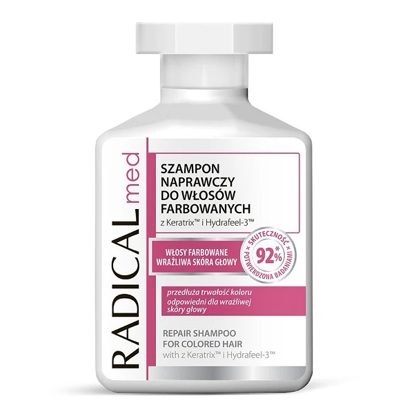 Radical Med, szampon naprawczy do włosów farbowanych, 300ml