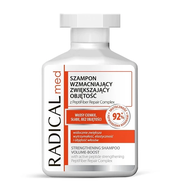 Radical Med, szampon wzmacniający, zwiększający objętość, do włosów cienkich, słabych, bez objętości, 300ml