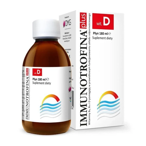 Immunotrofina Plus wit. D, płyn, 180ml