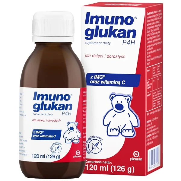 Imunoglukan P4H, syrop dla dzieci i dorosłych, 120ml