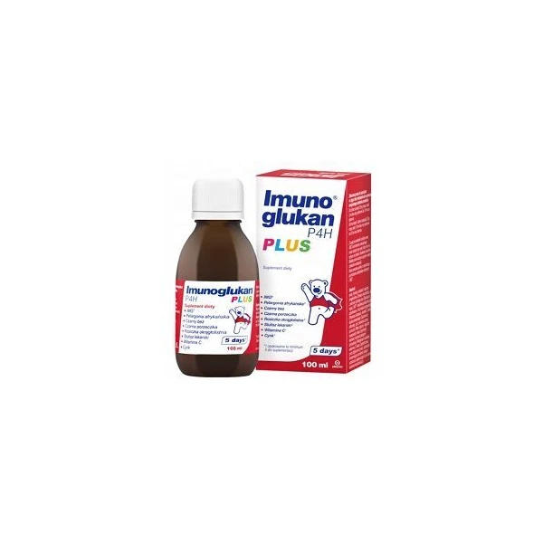 Imunoglukan P4H Plus, syrop dla dorosłych i dzieci powyżej 3 roku życia, 100ml