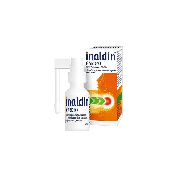 Inaldin Gardło 1,5mg/ml, aerozol do stosowania w jamie ustnej, 30ml