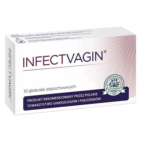 Infectvagin, globulki dopochwowe, 10 sztuk