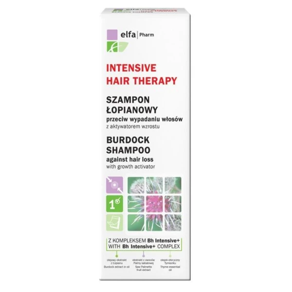 Intensive Hair Therapy, łopianowy szampon, przeciw wypadaniu włosów, 200ml