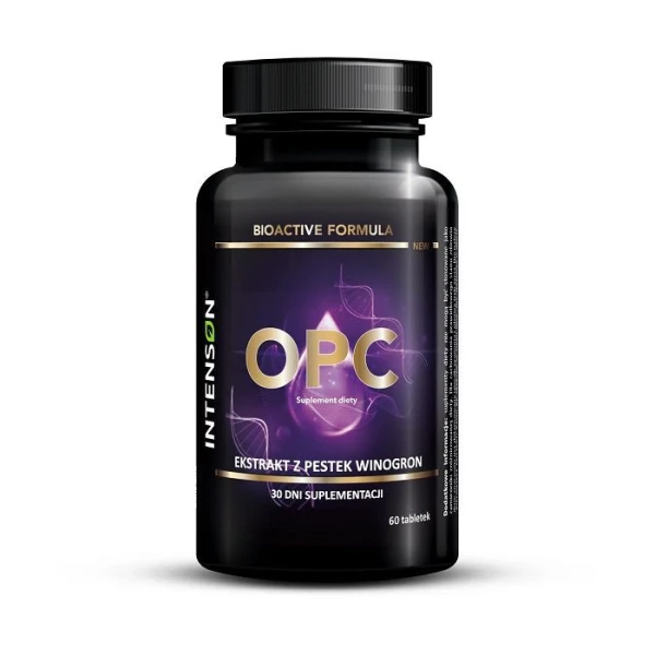 Intenson, OPC, ekstrakt z pestek winogron, 60 tabletek