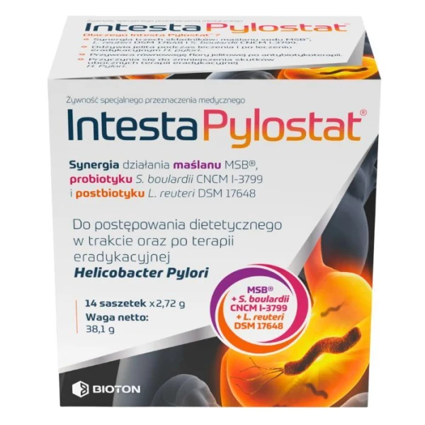 Intesta Pylostat, granulat, 14 saszetek