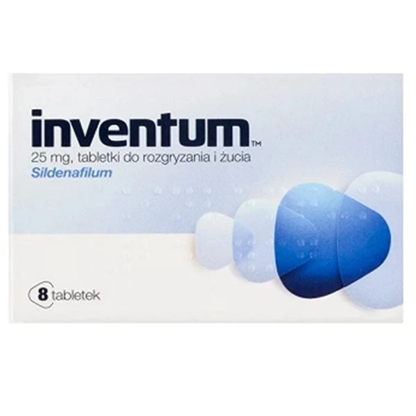 Inventum 25mg, 8 tabletki do rozgryzania i żucia