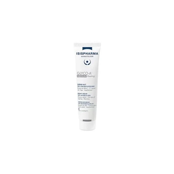 Isis Pharma, Glyco-A, Medium Peeling, krem na noc, z 12% kwasem glikolowym, 30ml