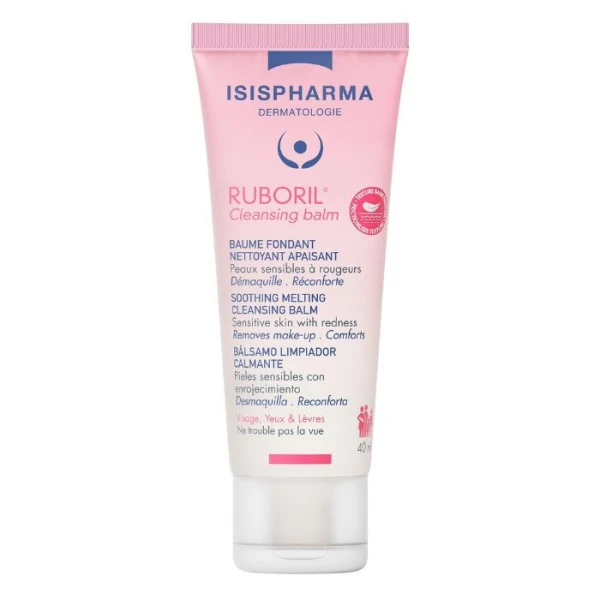 Isis Pharma, Ruboril Cleansing Balm, kojący balsam oczyszczający do skóry wrażliwej i skłonnej do zaczerwienień, 40ml