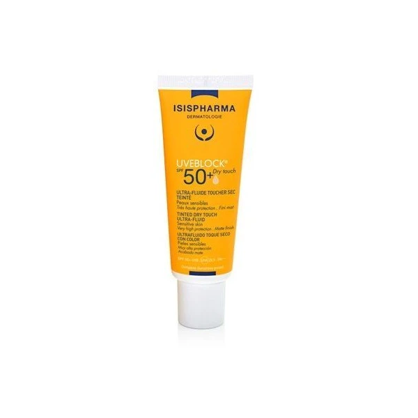 Isis Pharma, UveBlock Dry Touch, ultralekki fluid koloryzujący SPF 50+, kolor light, 40ml