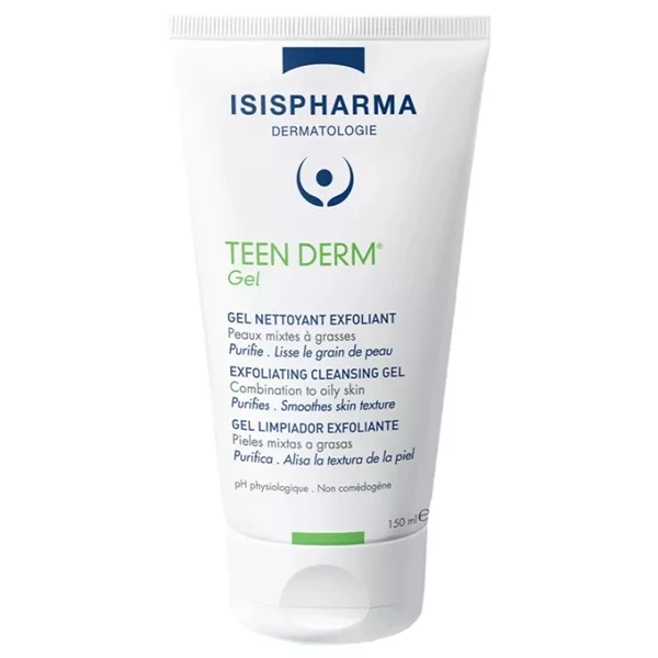 Isis Pharma, Teen Derm Gel, antybakteryjny żel do mycia, skóra tłusta i trądzikowa, 150ml