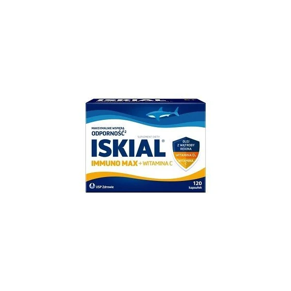 Iskial Immuno Max + Witamina C, 120 kapsułek